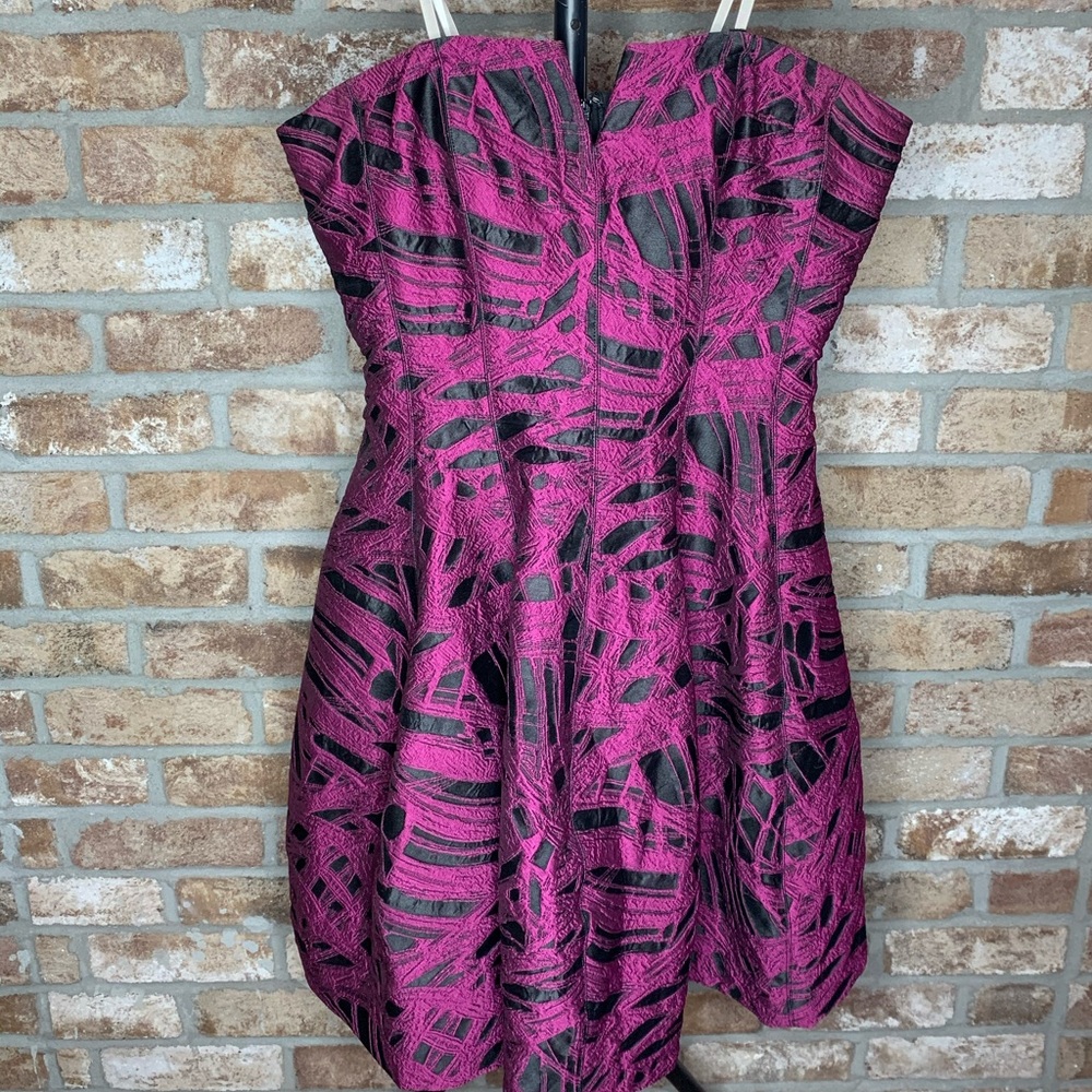 Fun Purple and Black Halston Heritage Dress
